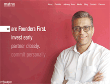 Tablet Screenshot of matrixpartners.in